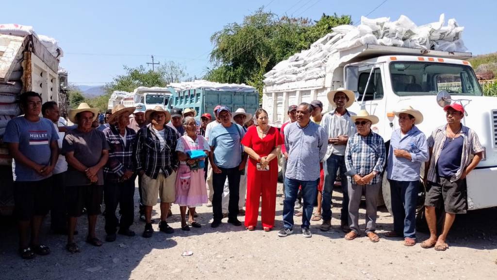 Llegan 59.1 toneladas de fertilizante a la comunidad de&nbsp;Metlapa
