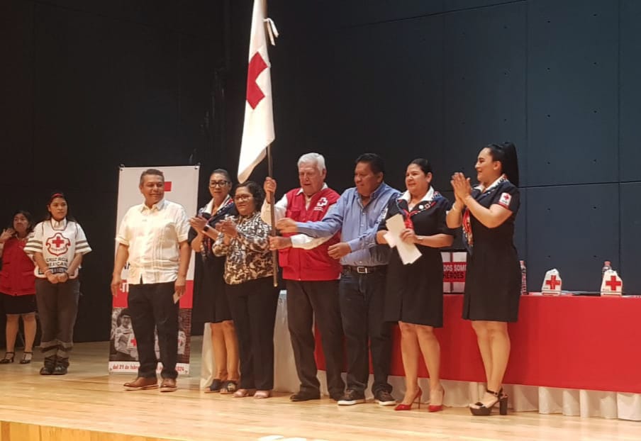 Dan David Gama y Zacarías Rodríguez, banderazo de la Colecta Nacional de la Cruz Roja&nbsp;2024