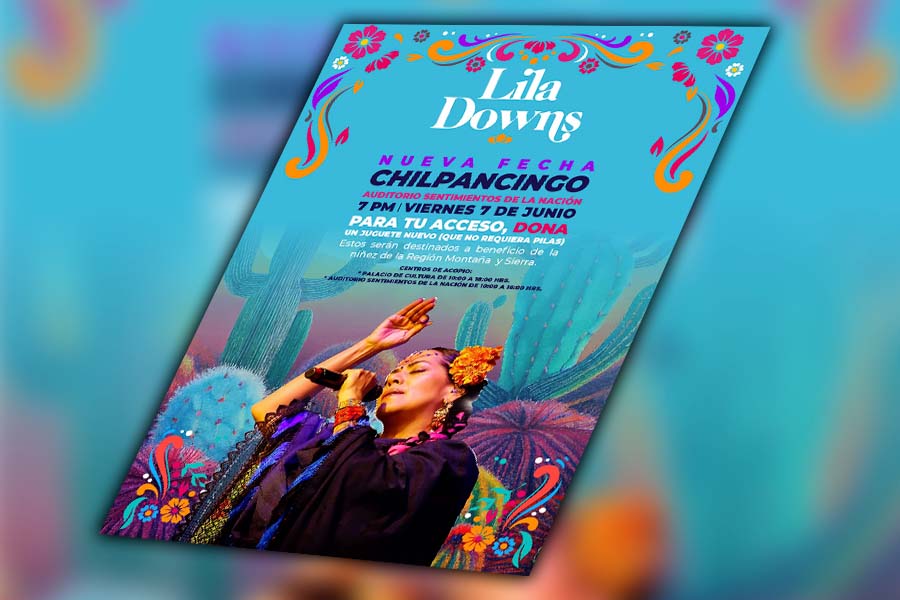 Reprograma concierto Lila&nbsp;Downs