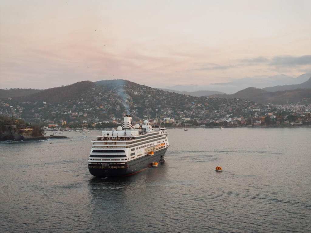 Arriba el crucero MS Zaandam esta mañana a&nbsp;Zihuatanejo