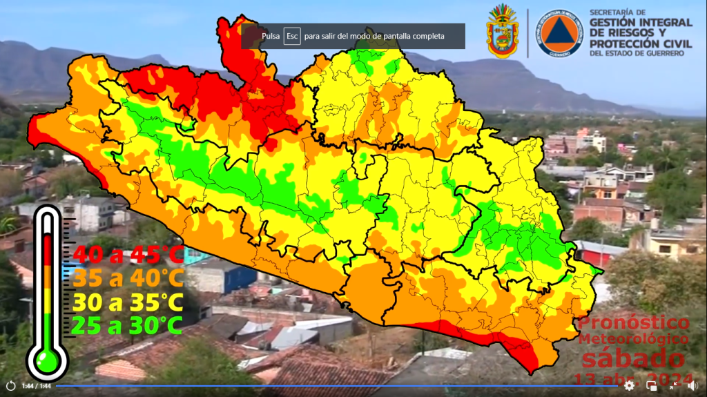 Conoce les informo las condiciones meteorológicas de hoy sábado 13 de abril del&nbsp;2024.