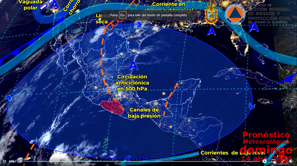 Conoce las condiciones meteorológicas de hoy domingo 14 de abril del&nbsp;2024.