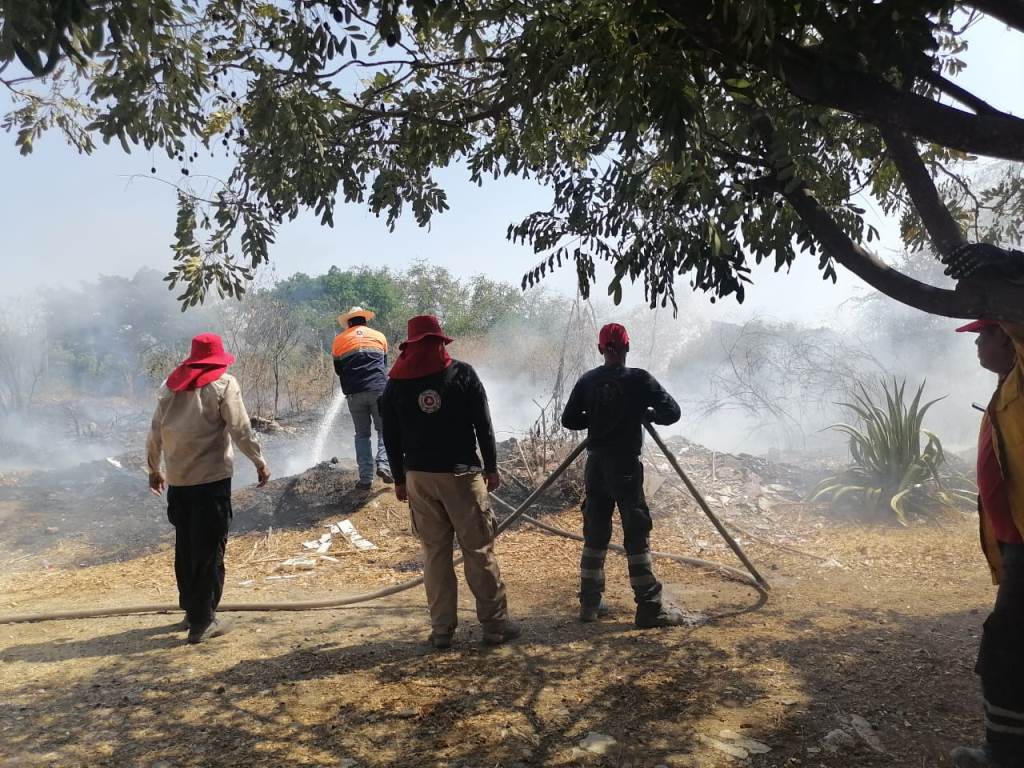 Atiende PC incendio en el&nbsp;Derrame