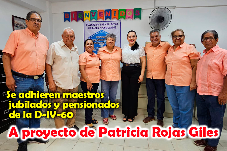 Se adhieren maestros jubilados y pensionados de la D-IV-60 a proyecto de Patricia Rojas&nbsp;Giles