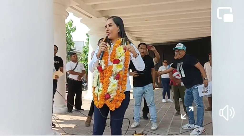Luissana Ramos Pineda inicia campaña en el centro de la&nbsp;ciudad