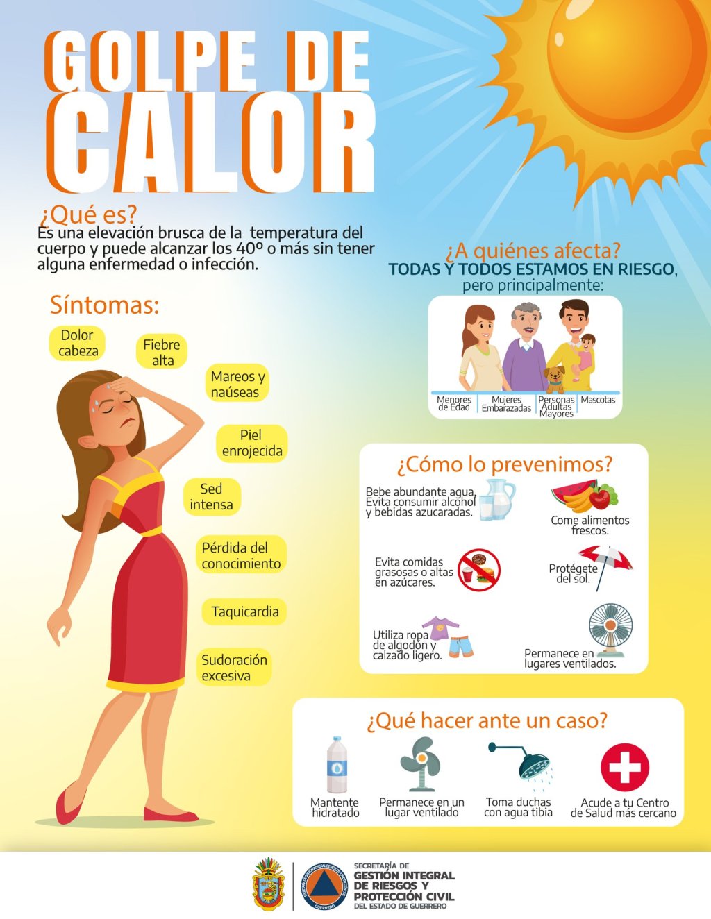 A cuidarse del Golpe de&nbsp;Calor