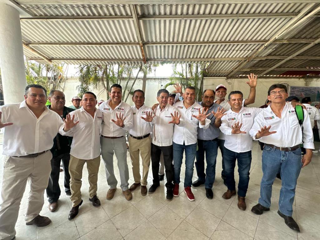 Crecen manifestaciones de apoyo para el candidato de Morena-Verde-PT, Erik&nbsp;Catalán