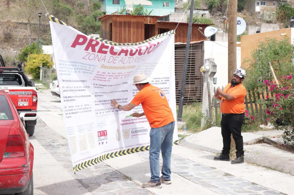 SGIRPCGRO implementa acciones preventivas, informativas y de alertamiento en zonas de alto riesgo de&nbsp;Chilpancingo