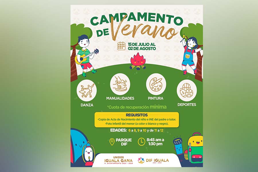 Invitan a participar en el “Campamento de Verano&nbsp;2024”