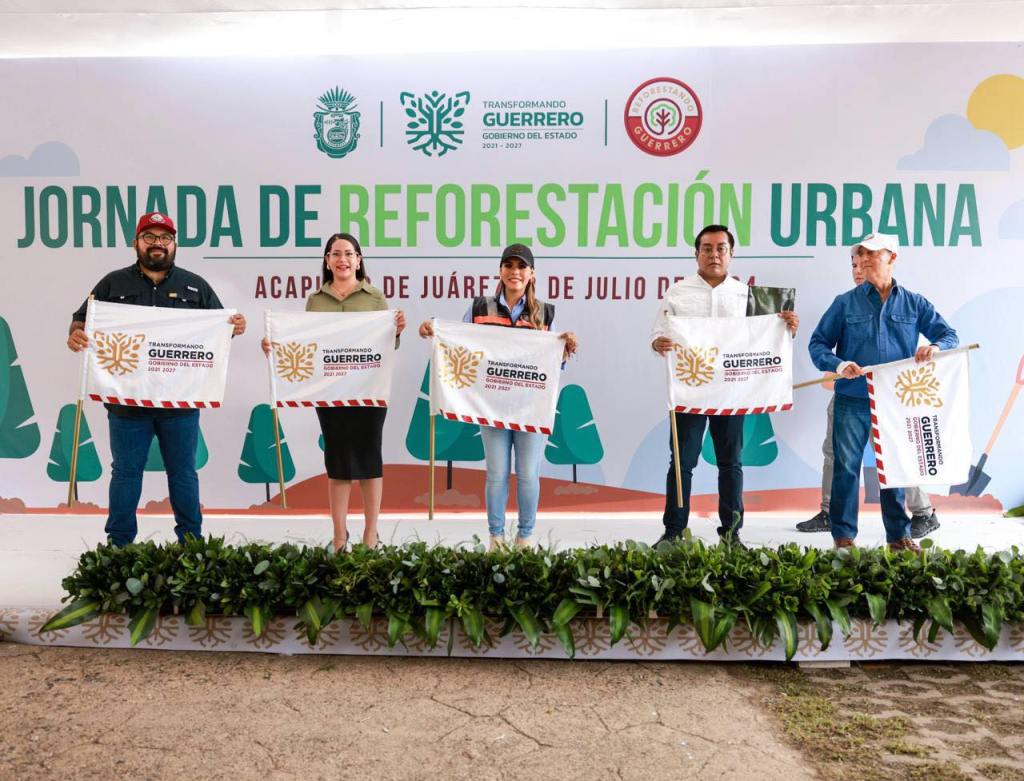Encabeza la gobernadora Evelyn Salgado la Jornada de Reforestación Urbana en&nbsp;Acapulco