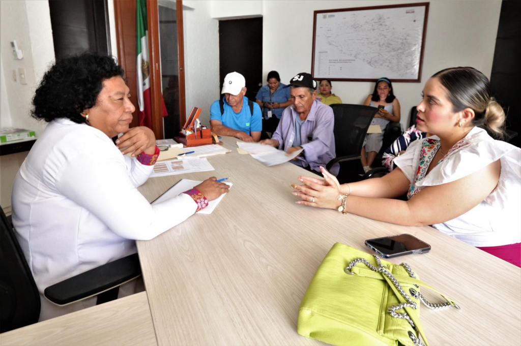 La secretaria de Salud, Aidé Ibarez Castro,  recibió a la alcaldesa de Zirandaro, Tania Guadalupe Pacheco&nbsp;Duarte