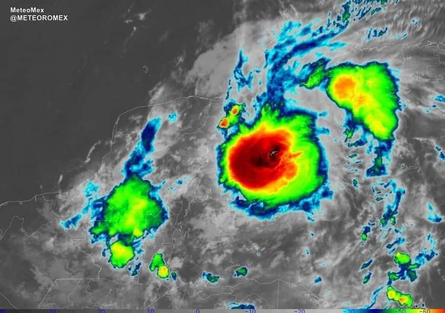 Huracán Beryl impactará como un poderoso huracán en la Península de&nbsp;Yucatán