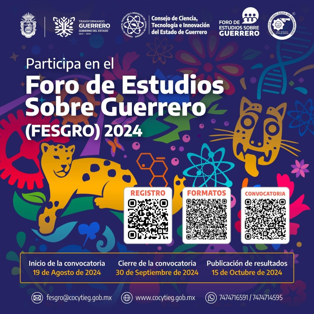 COCYTIEG CONVOCA AL XXVIII FORO DE ESTUDIOS SOBRE&nbsp;GUERRERO
