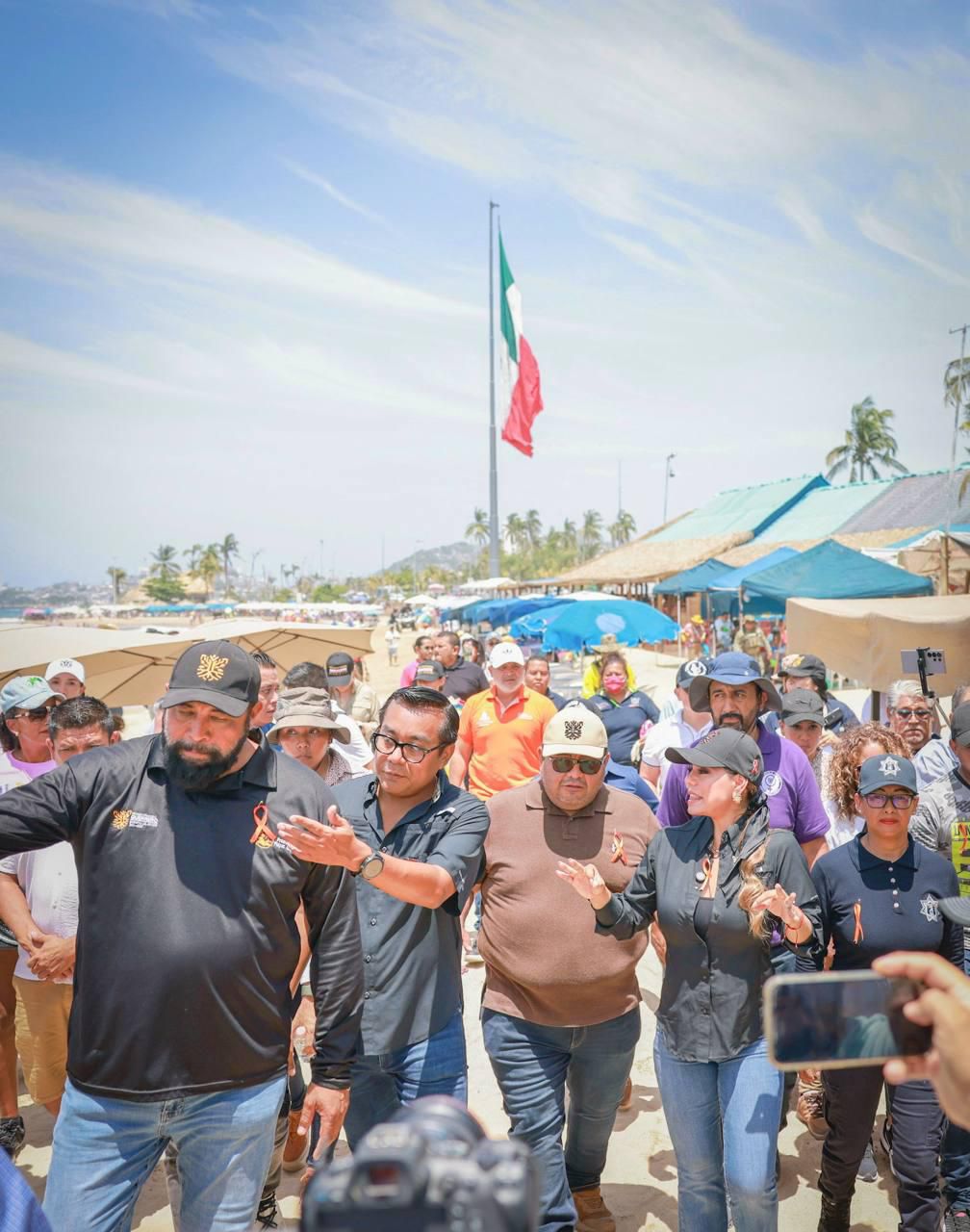 Supervisa Evelyn Salgado acciones del Operativo de Verano 2024 y recorre playas de&nbsp;Acapulco