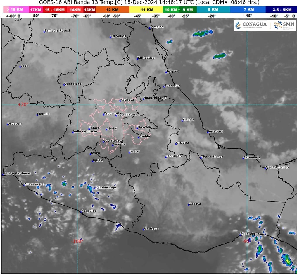 Pronóstico Meteorológico Guerrero 18-19 Diciembre&nbsp;2024