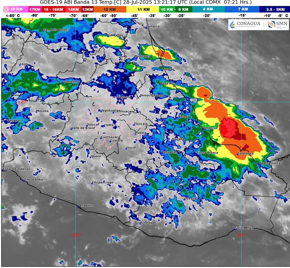 BOLETÍN METEOROLÓGICO GENERAL PARA EL ESTADO DE GUERRERO DEL 28 DE JULIO DE&nbsp;2025.