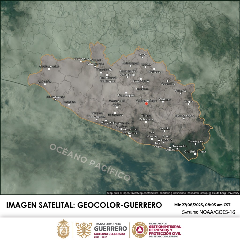 BOLETÍN METEOROLÓGICO GENERAL DEL 27 DE AGOSTO DE&nbsp;2025