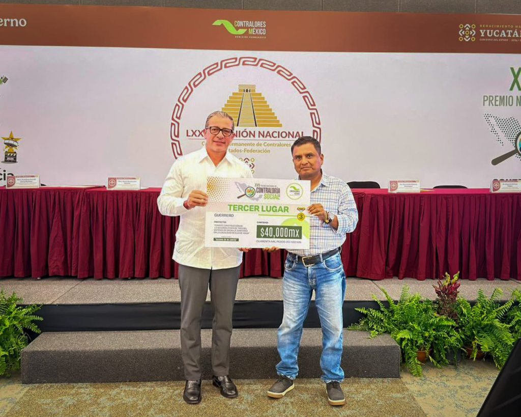GUERRERO OBTIENE TERCER LUGAR NACIONAL EN EL PREMIO DE CONTRALORÍA SOCIAL&nbsp;2025