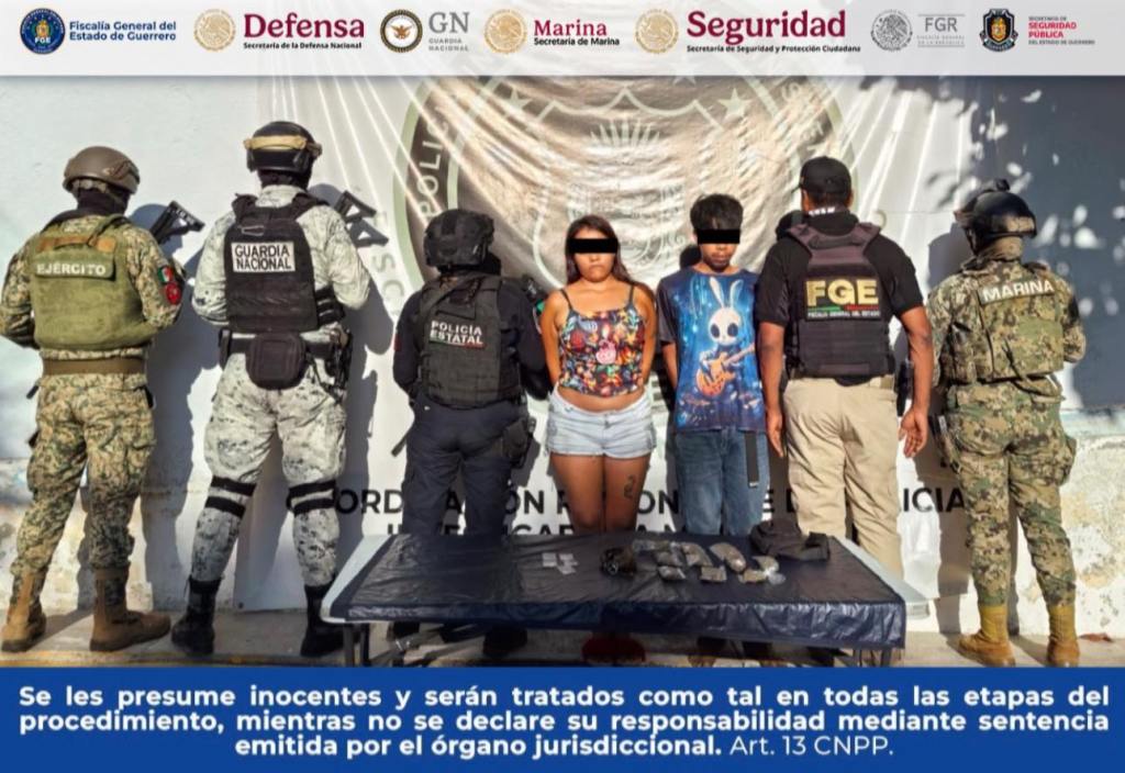 DETIENEN A DOS CON PRESUNTA&nbsp;DROGA